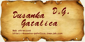 Dušanka Gatalica vizit kartica